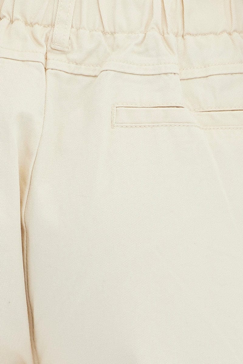 Camel Cargo Pants Low Rise